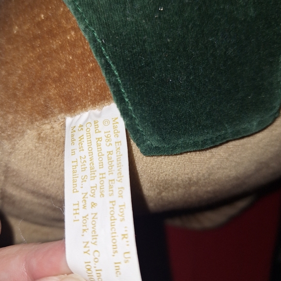 Toys R Us Rabbit Ears Velveteen Plush Christmas Vintage 1980's Boy & Girl 14" - Picture 10 of 16